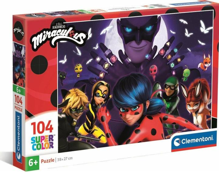 Immagine prodotto Clementoni Puzzle Super Colour Valutare in Miraculous, 104 (104 pezzi)
