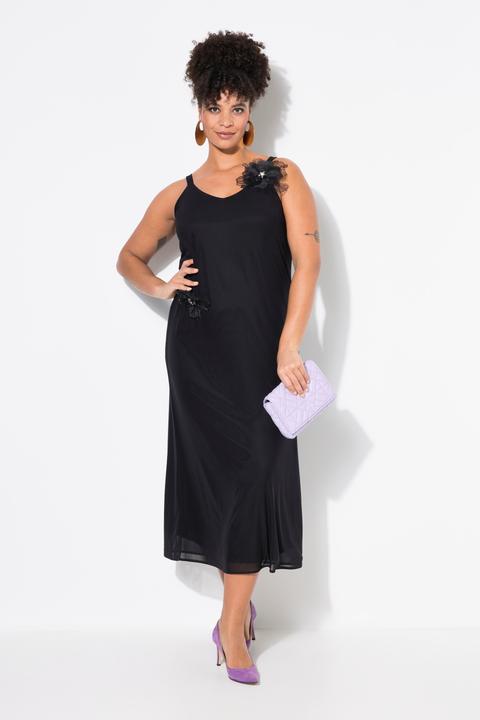 Produktbild Miamoda Mesh-Maxikleid, A-Linie, abnehmbare 3D-Blüten (46)