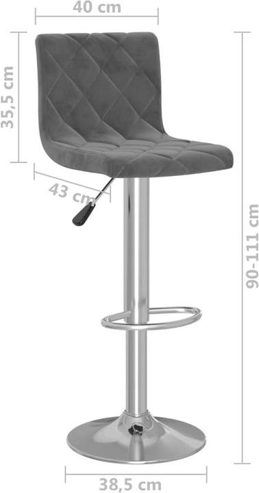 Actual product image vidaXL Barhocker