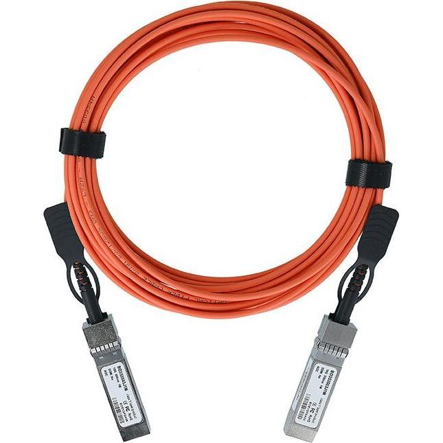 BlueOptics Alcatel-Lucent QSFP-100G-AOC50M kompatibles AOC QSFP28 BO282803L50M, Transceiver, Orange