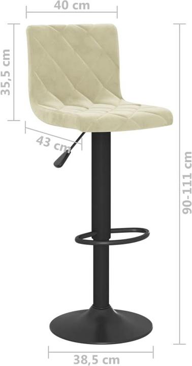 Actual product image vidaXL Barhocker