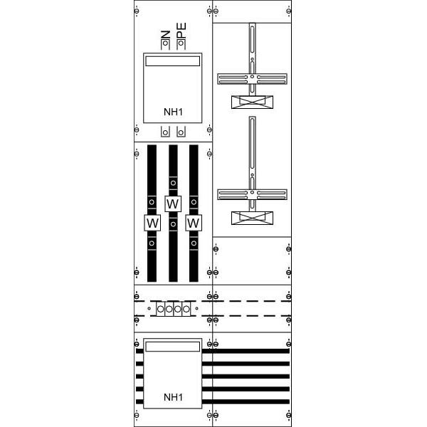 Thumbnail - Striebel & John, Verteilerschrank Zubehör, STR KA4203 KA4203 Mess-u.Wandlerfeld kpl. H5/B2