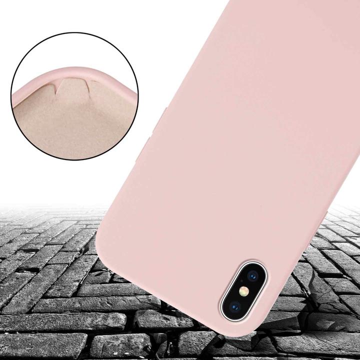 Actual product image Cadorabo TPU Cover Mobile Phone Chain Liquid (Apple iPhone X)