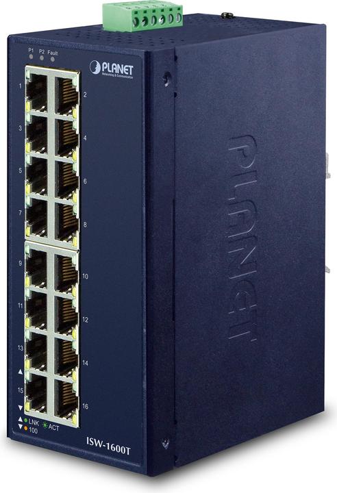 Actual product image Planet ISW-1600T Network Switch Fast Ethernet (10/100) (16 ports)