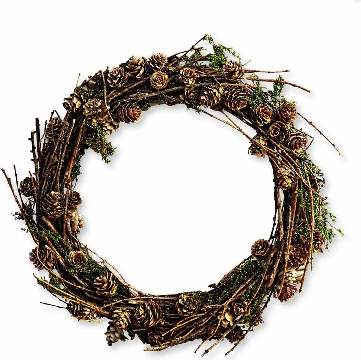 Image du produit Loberon Couronne Dangriga vert/brun (35 cm)