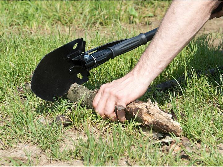 Immagine prodotto Semptec vanga strumento multifunzione 11in1 con sega, piccone, martello & co. (12 Funzioni)