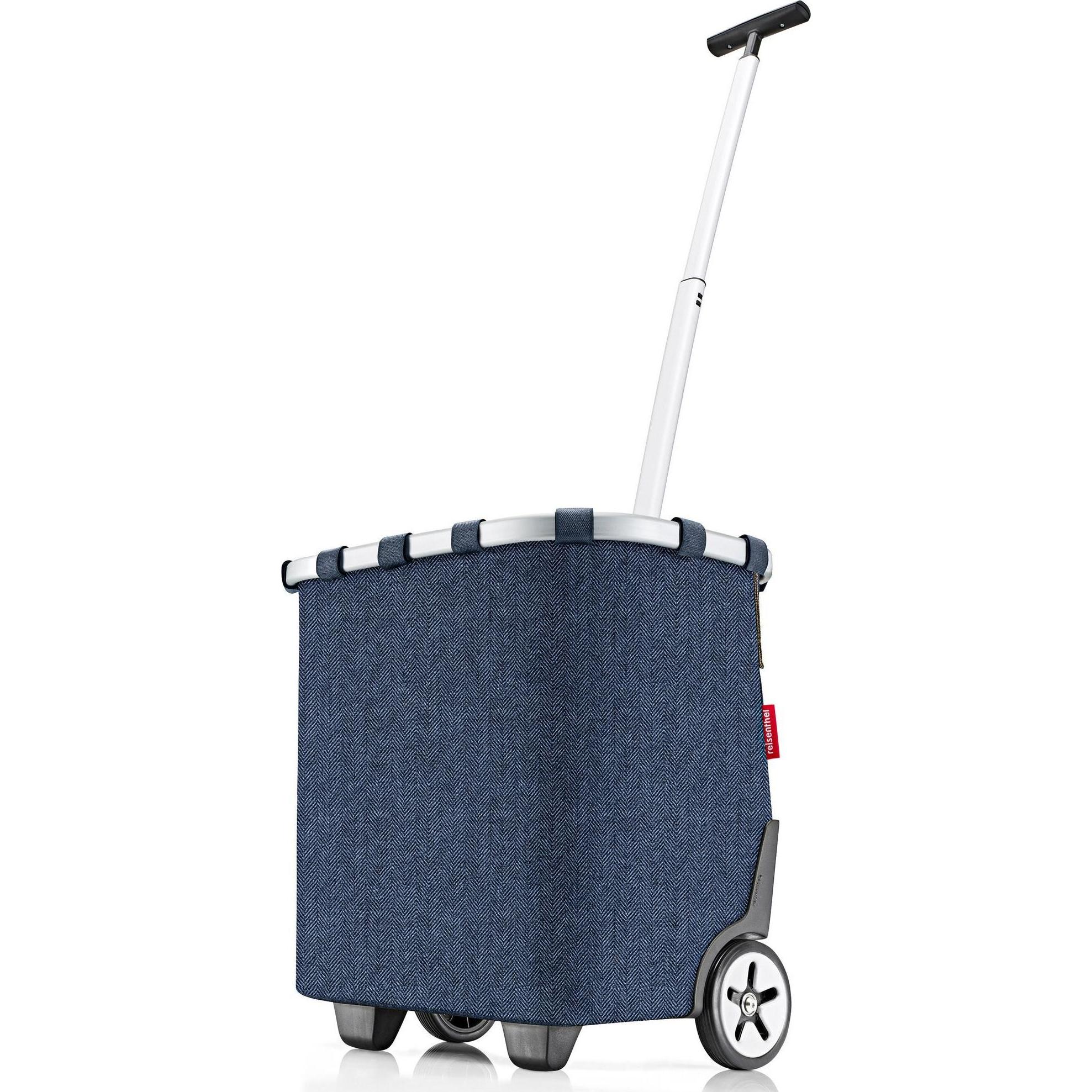 Thumbnail - reisenthel, Einkaufshilfe, Einkaufstrolley Carrycruiser Herringbone Dark Blue, Blau