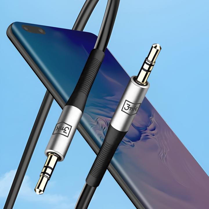 Actual product image 3MK Cable AUX Jack 3.5 mm - Jack 3.5 mm 1m (1 m)