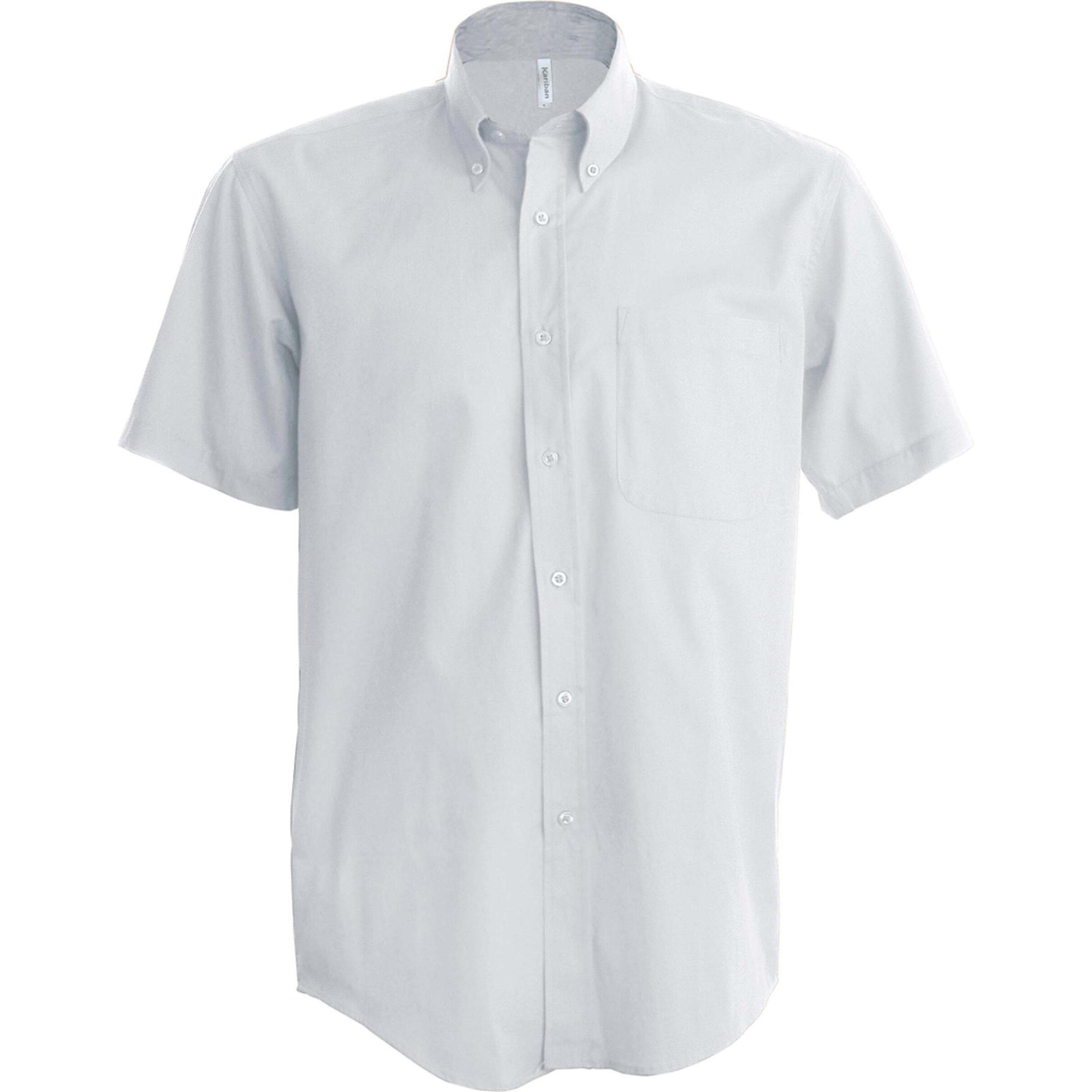 Kariban, Herren, Hemd, Oxford, Weiss, (XXL)