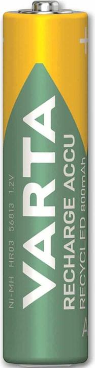 Produktbild Varta Recharge Accu Recycled (4 Stk., AAA, 800 mAh)