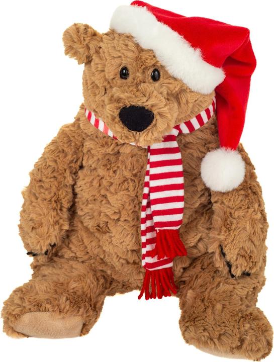 Produktbild Teddy Hermann Braunbär Howard mit Weihnachtsoutfit 34 cm (13 cm)