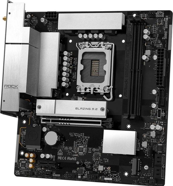 Productafbeelding AsRock MB Intel 1851 B860M Rock WiFi 6 (LGA 1851, ATX, mATX)