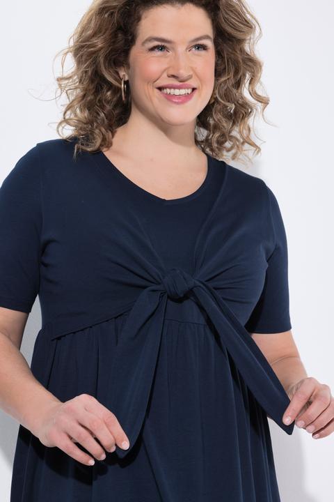 Produktbild Ulla Popken Maxikleid, Wickeloptik, V-Ausschnitt, Halbarm (46, 48)