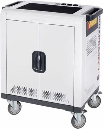 Parat PARAPROJECT Trolley i32 für bis zu 32 Tablets iOS/Android Charge&Sync inkl USB-A auf USB-C Kab