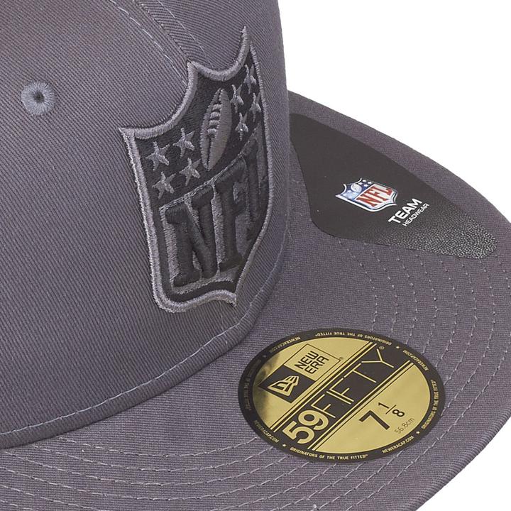 Produktbild New Era 59Fifty Fitted Cap - GRAPHITE NFL Logo grau - 7 3/8 (7 3/8)