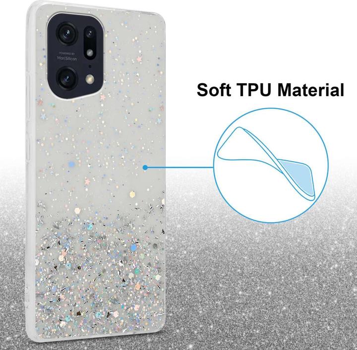 Produktbild Cadorabo TPU Hülle für Oppo FIND X5 PRO mit Glitzer (Oppo Find X5 Pro)