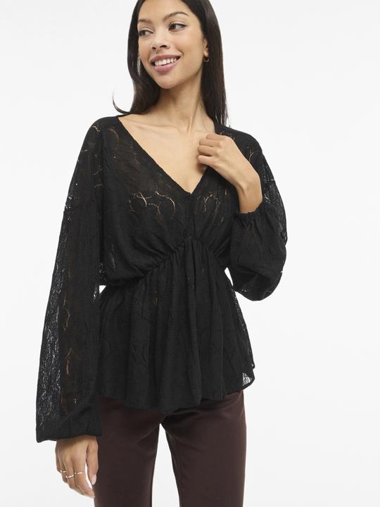 Immagine prodotto Vila VISEBA V-Ausschnitt Oberteil mit langen Ärmeln (34)