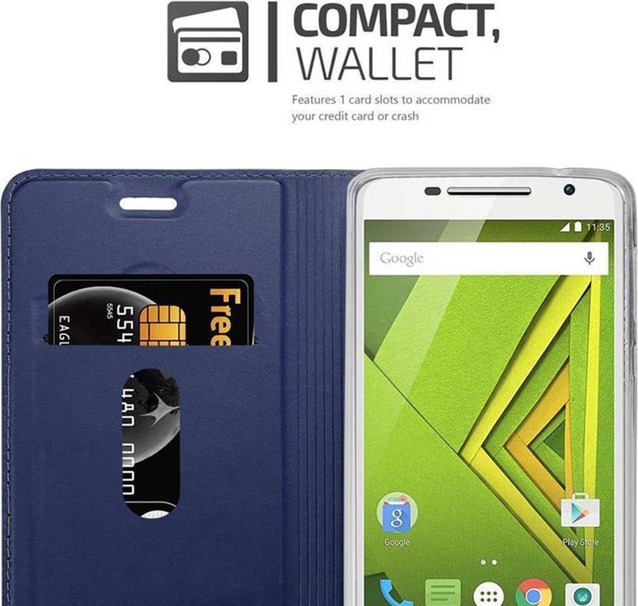 Actual product image Cadorabo Book Classy Style Cover (Motorola Moto X Play)