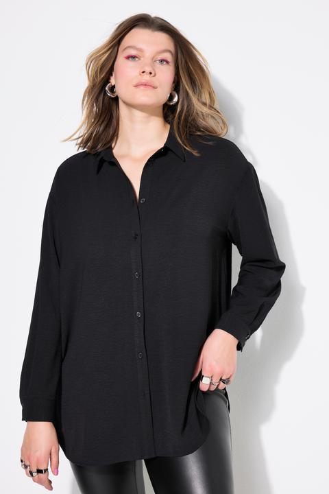 Produktbild Studio Untold Hemdbluse, oversized, Krepp, Langarm (54)
