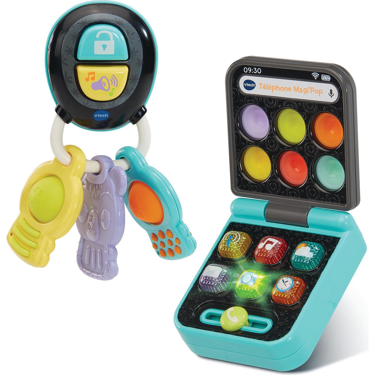 VTech Cles + Telephone Magi'Pop (Francese, 0.50 - 3 anni)