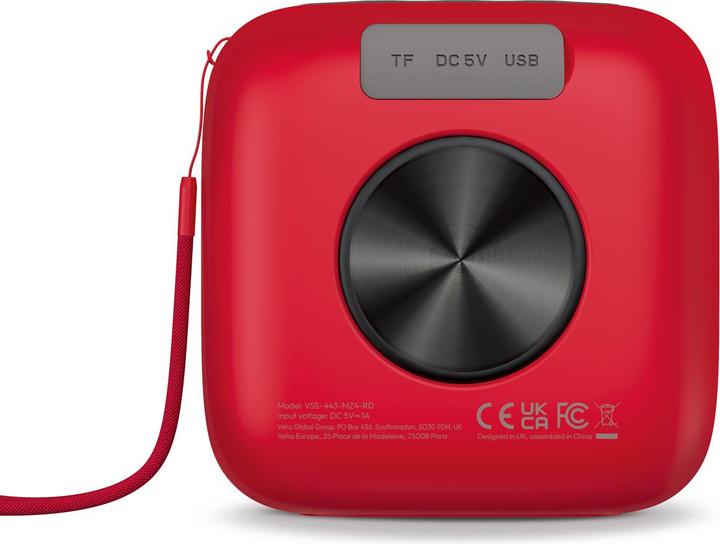 Productafbeelding veho Mz-4 Portable Bluetooth Speaker-R (26 h)
