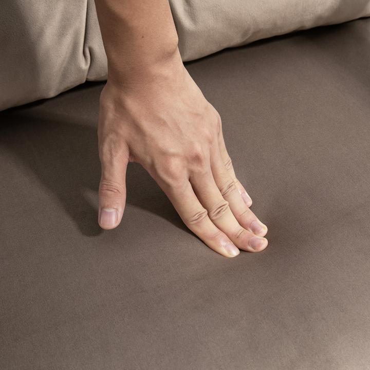 Immagine prodotto Homcom Schlafsofa Stahl, Polyester Braun