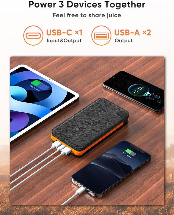 Actual product image A Addtop Solar Powerbank (25000 mAh, 5 W, 92.50 Wh)