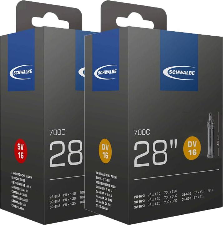 Actual product image Schwalbe Hose SV16 (Presta (SV), 28", 40 mm)
