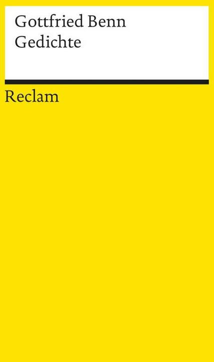 Produktbild Gedichte (Deutsch, Gottfried Benn, 2012)