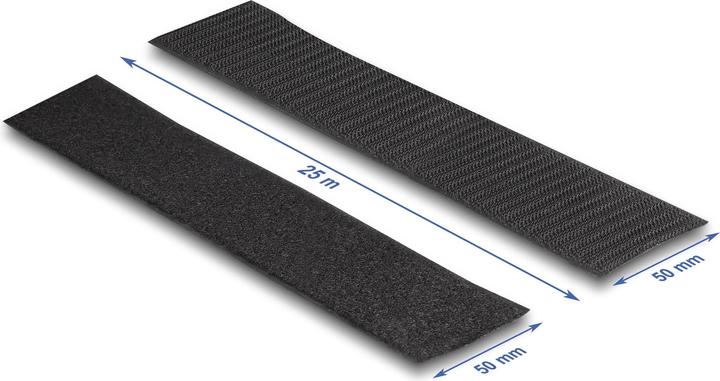 Produktbild Delock Klettband 25m x 50mm Strapazierfähig und selbstklebend (50 mm)