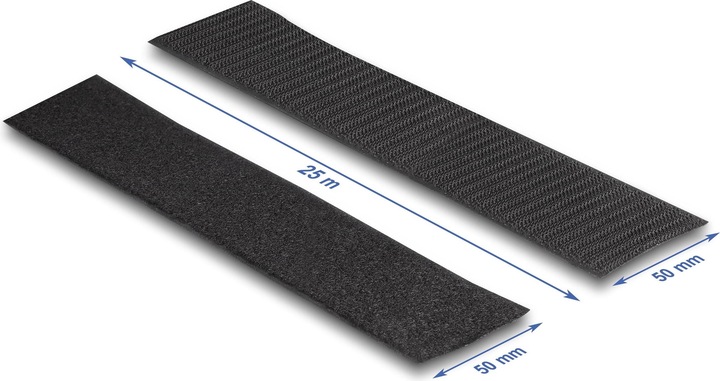 Actual product image Delock Velcro tape 25m x 50mm Durable and self-adhesive (50 mm)