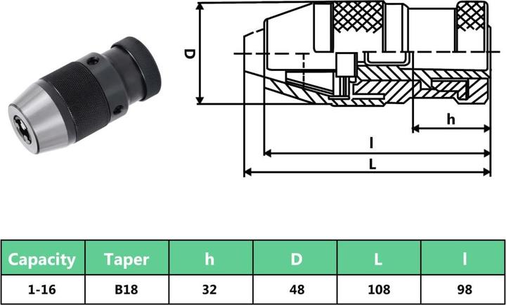 Actual product image vidaXL Bohrfutter