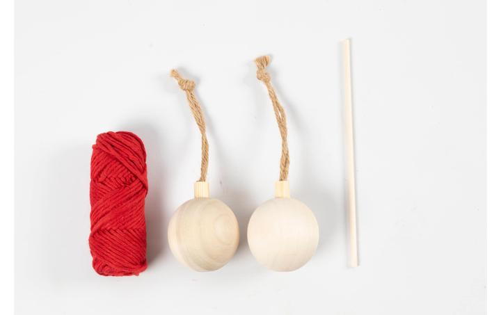 Image du produit Creativ Company Kit de bricolage Boules de Noël Macrame