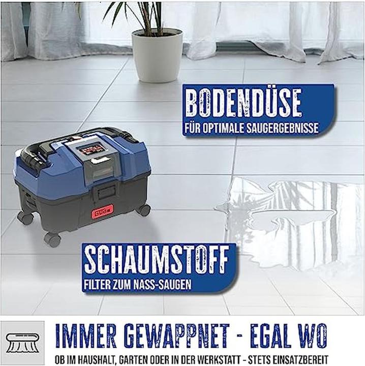 Actual product image Güde Wet-dry vacuum cleaner NTST 18-201-05 (Wet dry vacuum cleaner)