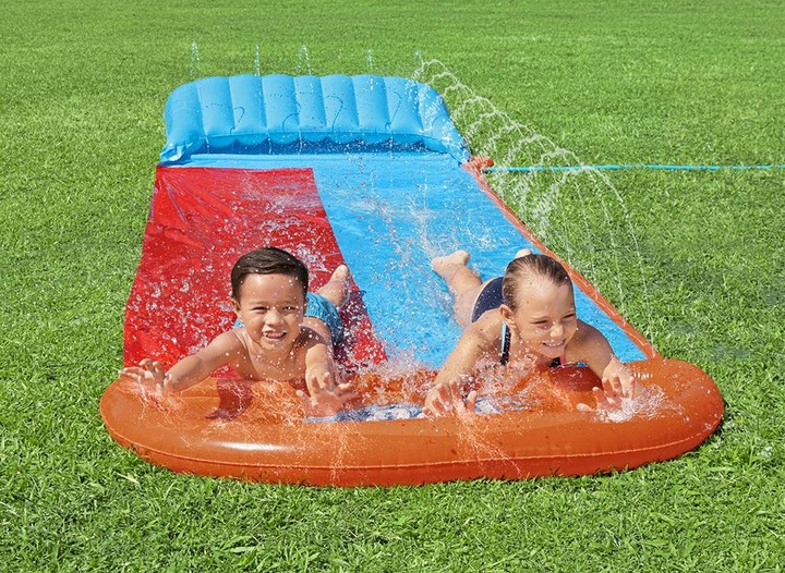 Produktbild Bestway H2OGO. 2 Personen Wasserrutsche Tsunami Splash Rampe