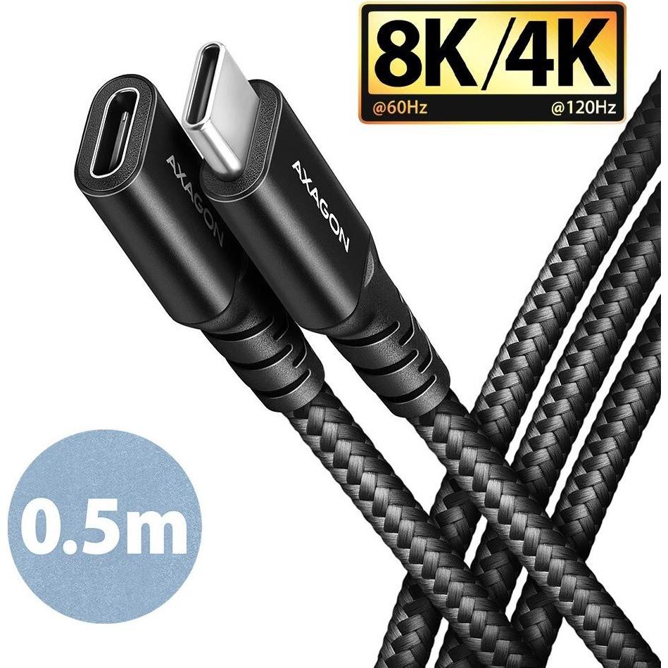 Axagon USB C — USB C (0.50 m, USB 3.2 Gen 2x2), USB Kabel