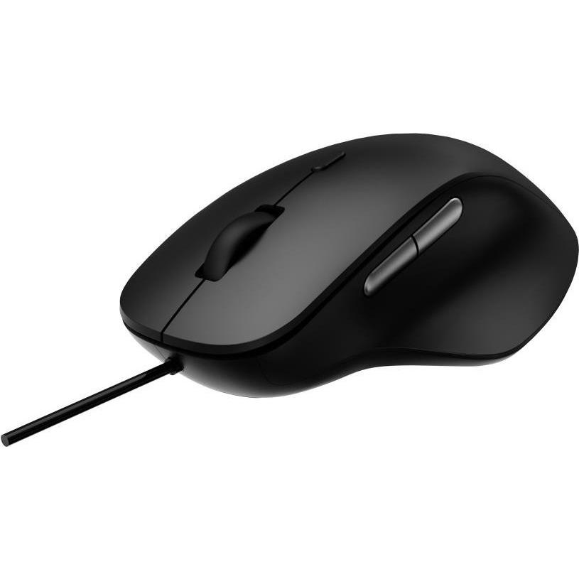 Rapoo N500 Schwarz ergonomische Kabelgebundene optische Maus (Kabelgebunden), Maus, Schwarz