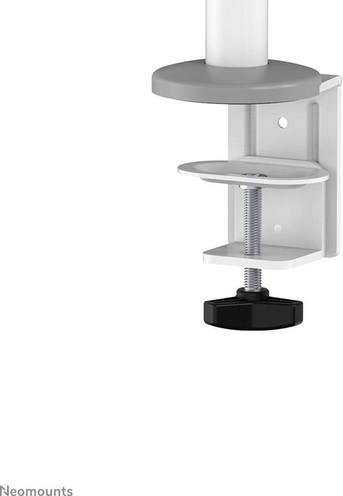 Produktbild Neomounts Tischhalterung 100x100 -8kg 17-27"/h?v/neig/schwenk/Klemme/wei? (Tisch, 27", 8 kg)