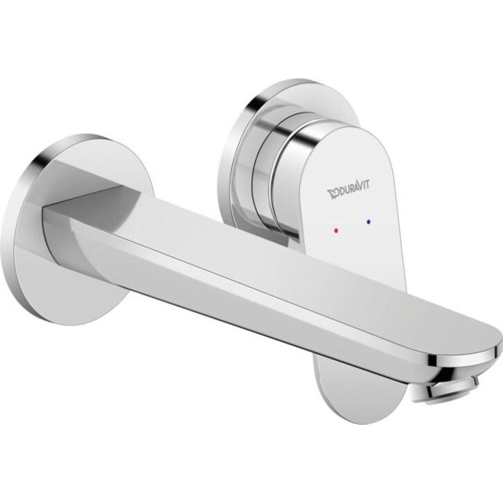 Duravit, Badarmatur, Wave Einhebel-Waschtischmischer, Ausladung 202 mm, ohne Ablaufgarnitur, WA10700040