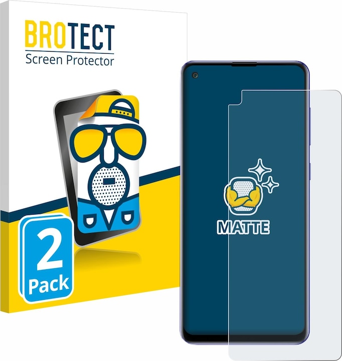 Actual product image BROTECT Anti-glare screen protector matt (2 Piece, Samsung Galaxy A21s)