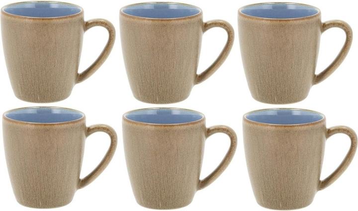 Produktbild Bitz Kaffeetasse Wood Ocean 190 ml, 6 Stück, Hellblau/Beige (190 ml, 6 x)