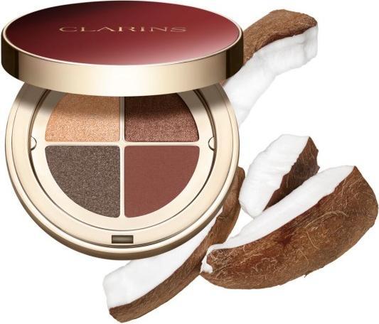 Actual product image Clarins Ombre Skin - Ombre Eyeshadow Quartet Palette (No. 10 - Maple Gradation)