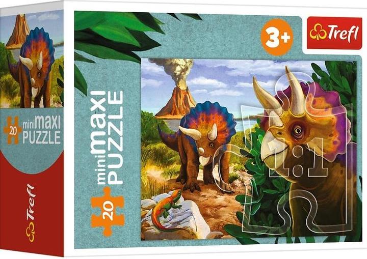 Actual product image Trefl Puzzle 20 miniMaxi Discover the world of dinosaurs 4 (4 pieces)