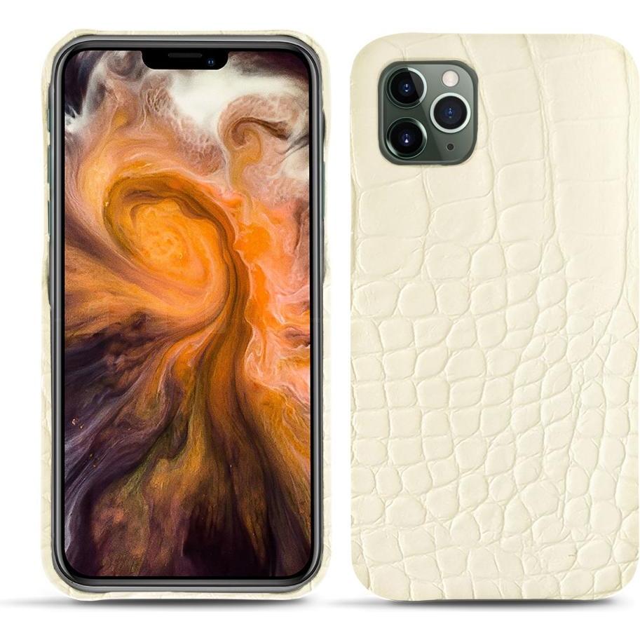 Noreve Lederschutzhülle (Apple iPhone 11 Pro Max), Smartphone Hülle, Weiss