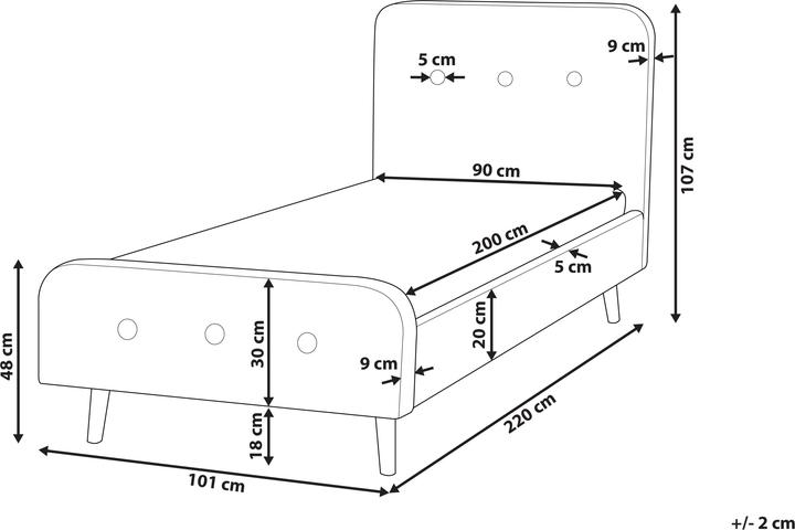 Produktbild Beliani Rennes (90 x 200 cm)