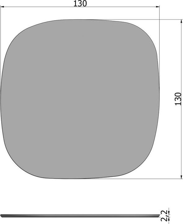 Produktbild Woood Tablo (75 x 130 x 130 cm)