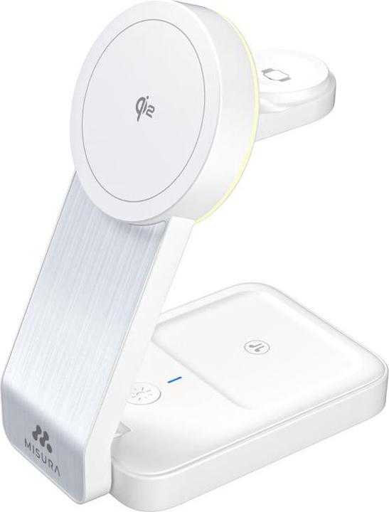 Image du produit Misura MH10 Station de recharge sans fil pliable 3 en 1 - WHITE (30 W)