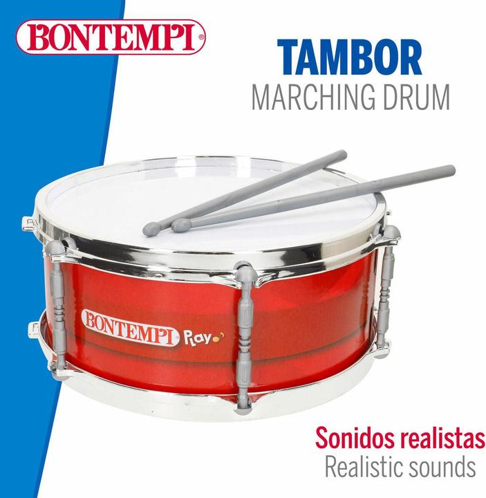 Actual product image Bontempi Trommel Kunststoff 31 x 15 x 31 cm Rot (4 Stück)