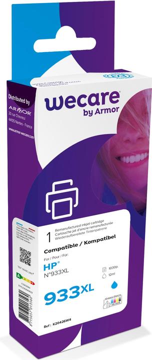 Wecare Inchiostro 933XL ciano ricostruito CN054AE per HP OfficeJet 6700 12ml (C)