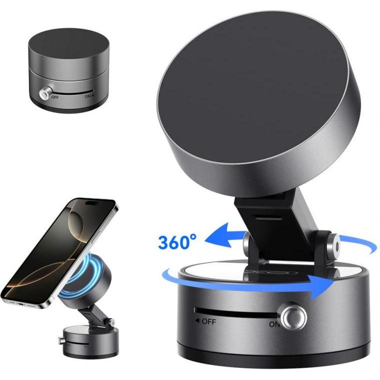 xO Magnetic Car Holder C170 Black, Supporto per smartphone